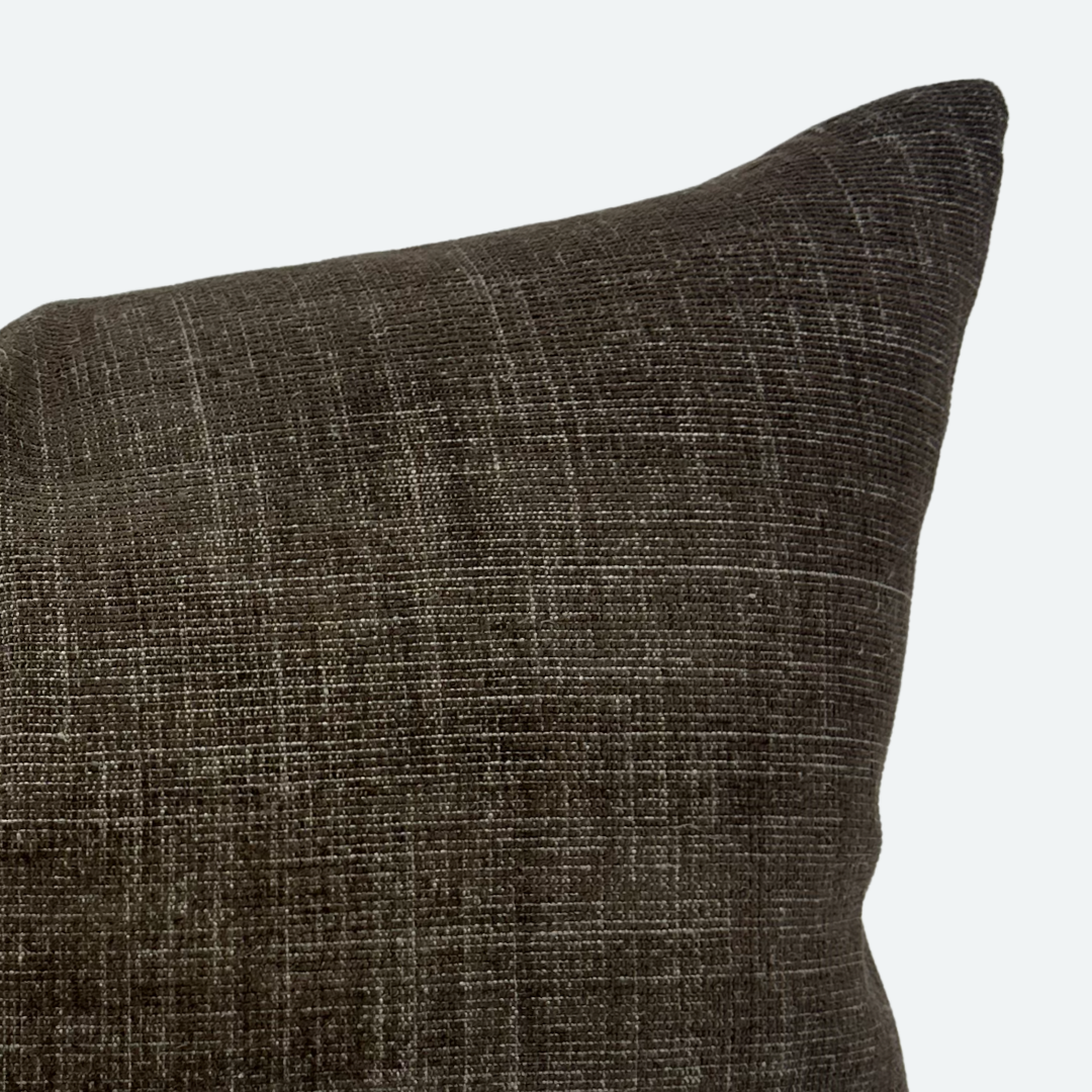 Medium Lumbar Pillow Cover - Brownstone Plush