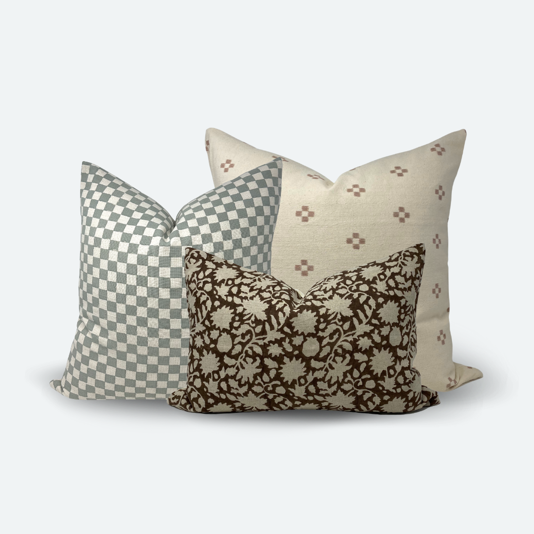 Checkered Chic Sofa and Bed Bundle - 3pc Set