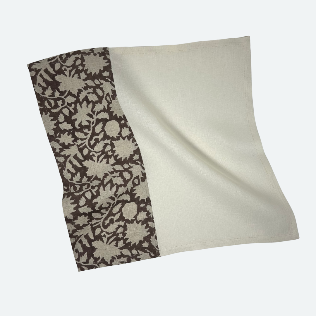 Block Print Linen Napkin | Build Your Own Set