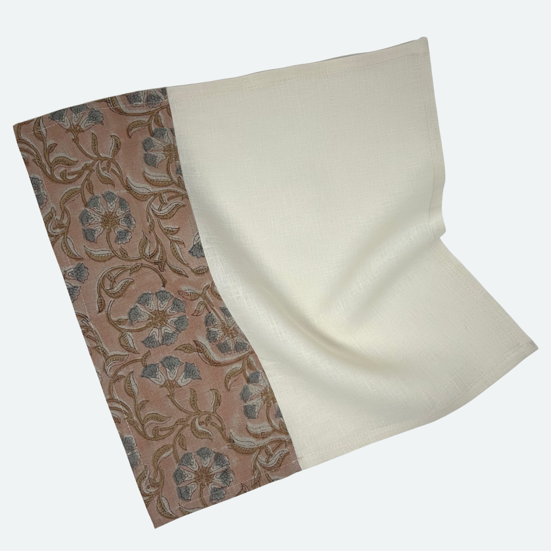 Block Print Linen Napkin | Build Your Own Set