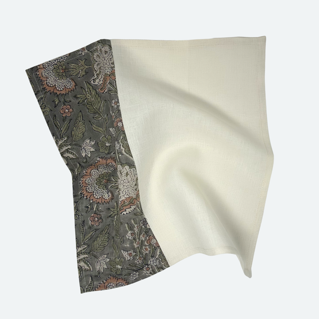 Block Print Linen Napkin | Build Your Own Set