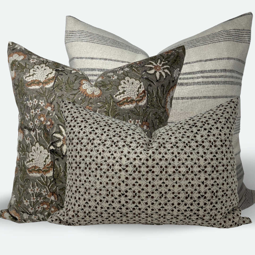 Modern Heirloom Sofa and Bed Bundle - 3pc Pillow Cover Set