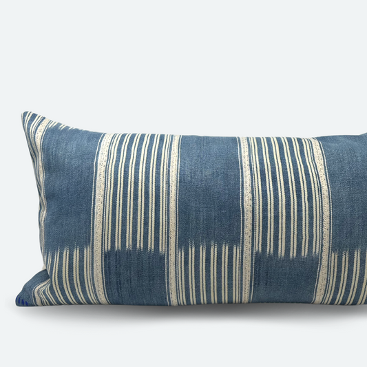 Large Lumbar Pillow Cover - Chambray Baoule | FINAL SALE