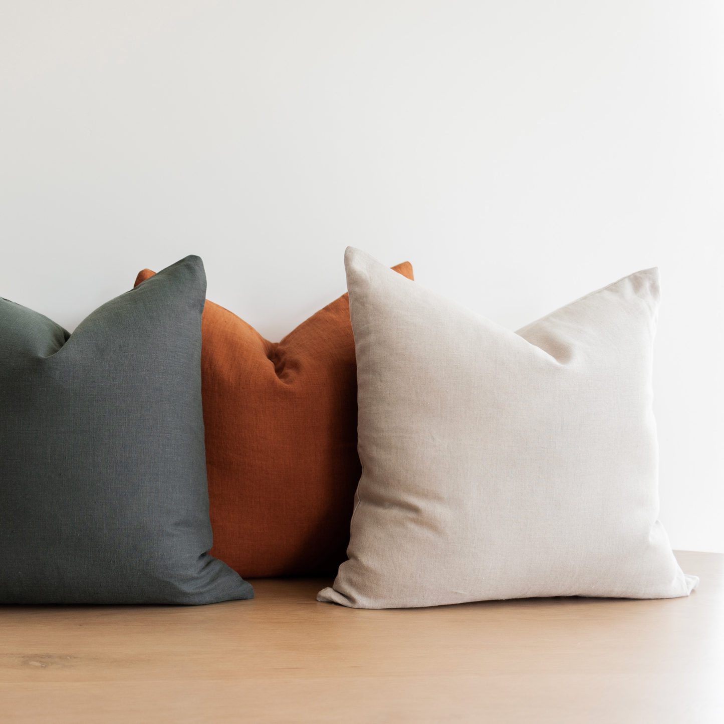 Square Pillow Cover - Oatmeal Relaxed Linen | FINAL SALE