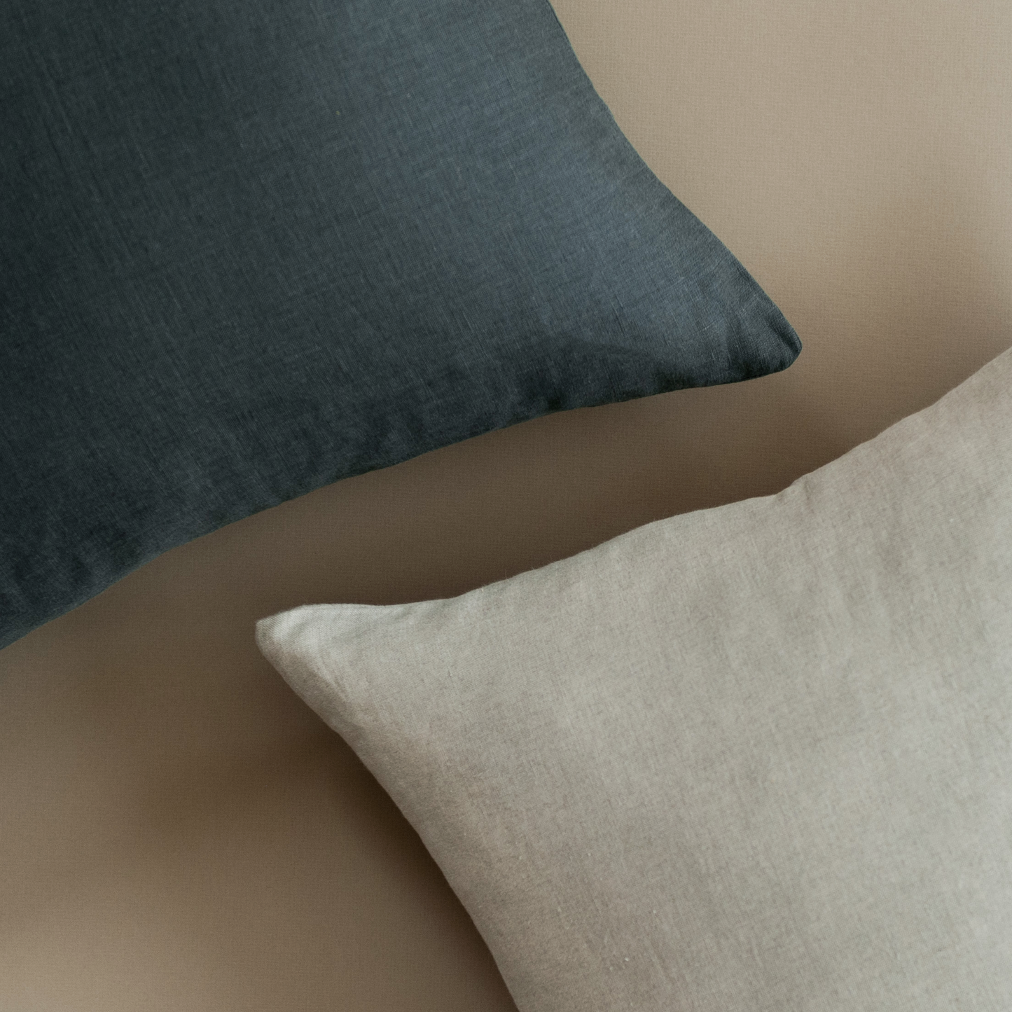 Square Pillow Cover - Oatmeal Relaxed Linen | FINAL SALE