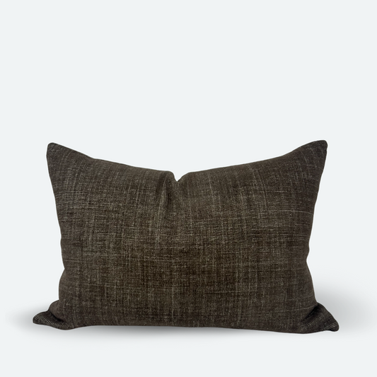 Medium Lumbar Pillow Cover - Brownstone Plush
