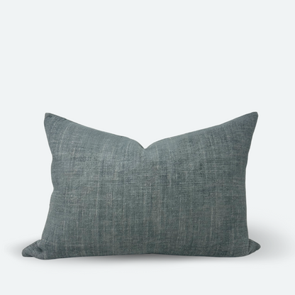 Medium Lumbar Pillow Cover - Dusty Blue Plush