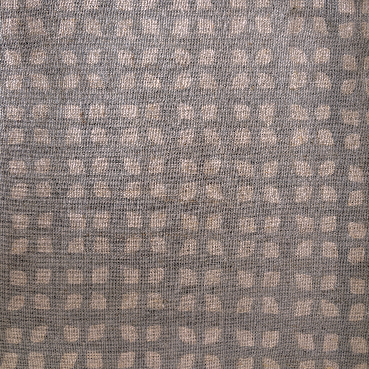 Block Print Linen Square Tablecloth | 56"x56"