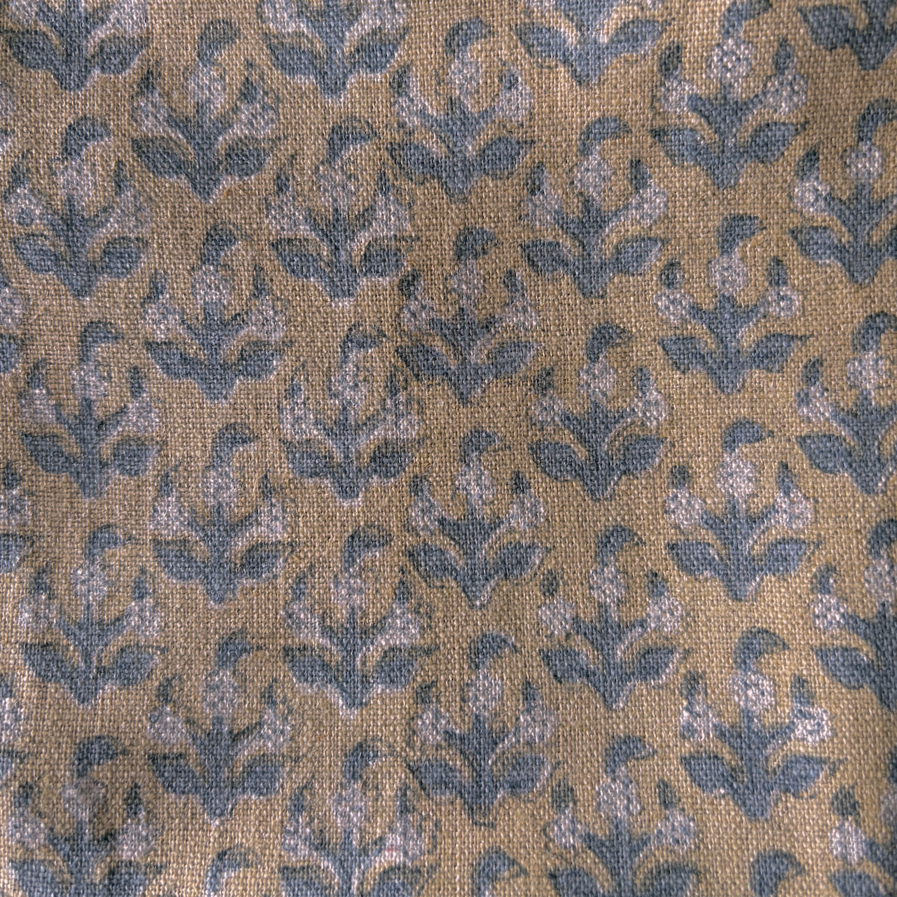 Block Print Linen Square Tablecloth | 56"x56"