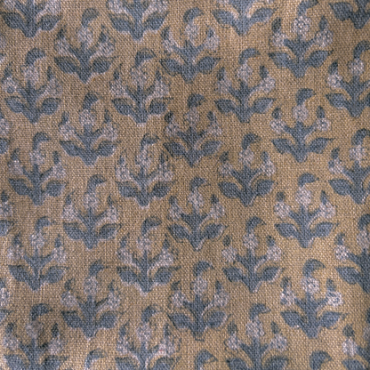 Block Print Linen Square Tablecloth | 56"x56"