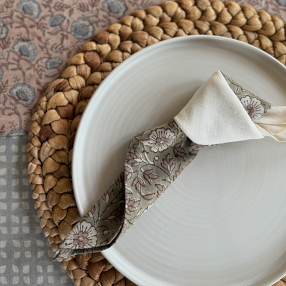 Block Print Linen Napkin | Build Your Own Set