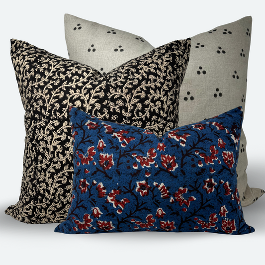 Midnight Garden Sofa and Bed Bundle - 3 pc Pillow Cover Set