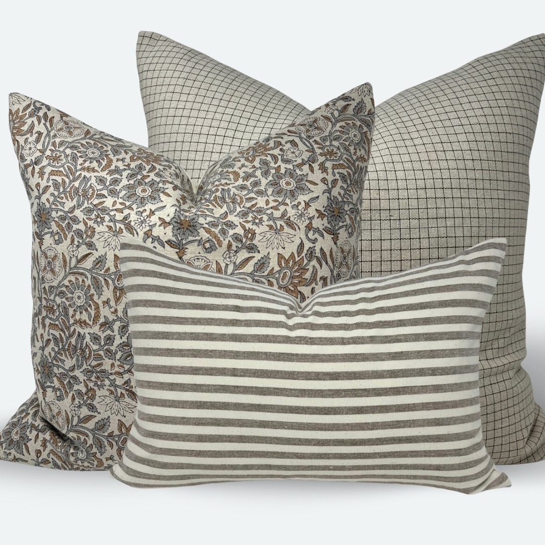 New Neutrals Sofa and Bed Bundle - 3pc Pillow Cover Set