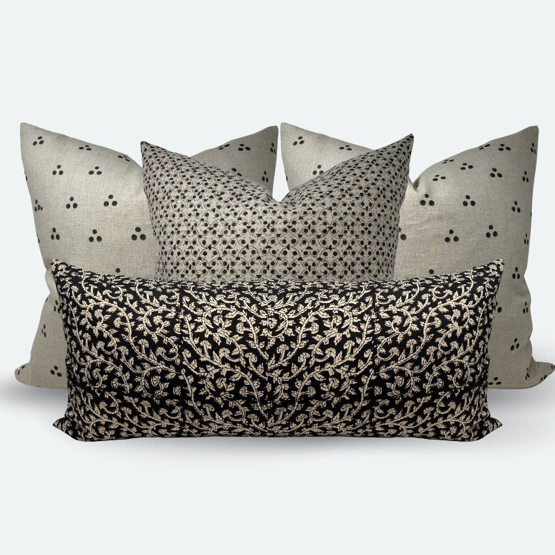 Shadowed Vines Bed Bundle - 4 pc Pillow Cover Set