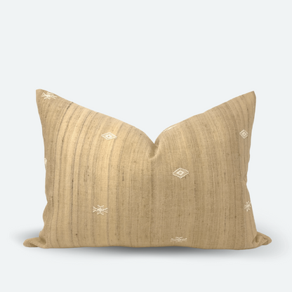 Medium Lumbar Pillow Cover - Antique Peach Indian Silk | FINAL SALE